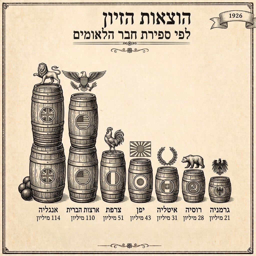 הוצאות ההתחמשות לפי מדינה: